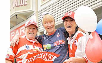 Sharon McCarron says the Roosters will win the NRL Grand Final while Sharryn Porth is confident the Dragons will triumph. Sharon McCarron says the Roosters will win the NRL Grand Final while Sharryn Porth is confident the Dragons will triumph.